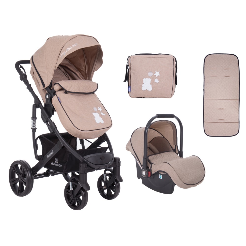 Coche de bebé TRANSFORMABLE 3 en 1 Beloved - Kikkaboo - Carros de bebé y  Mobiliario infantil